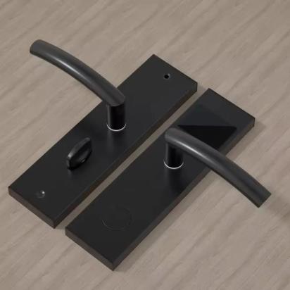 jenix Hotel Lock digital smart RFID card BLE hotel room door lock TTLock mobile app hotel managment system compatible lock JX HT 777 -Black Color by Jenix for Gym, Spa : Colours available: Black