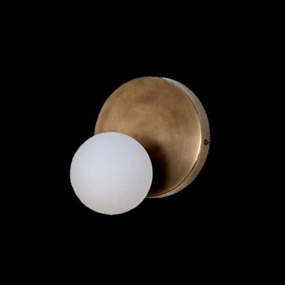 The Living Influence Stem Wall Sconce Glass Globe 1