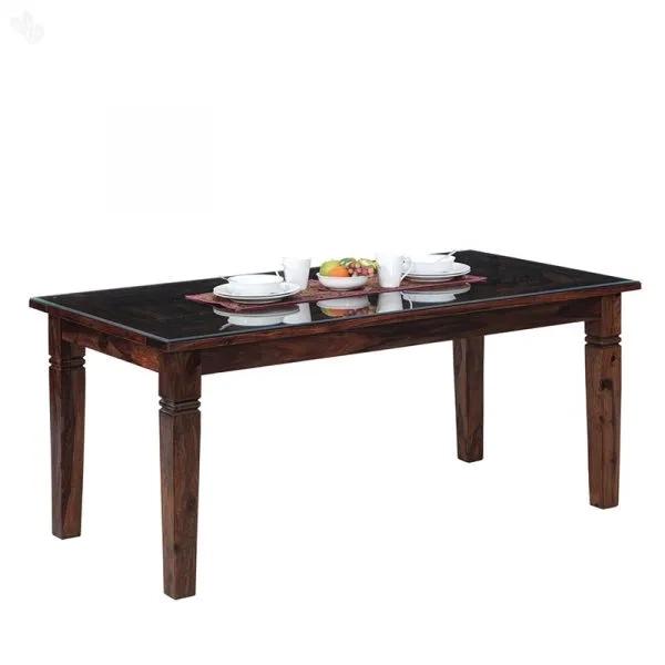 Natural Living Strip Six seater Wooden Dining Table (175 X 90 X 77)