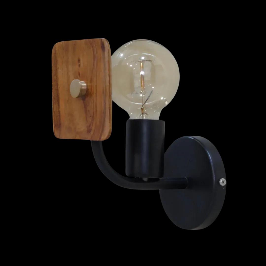 The Living Influence Lodge Wooden Wall Sconce 3