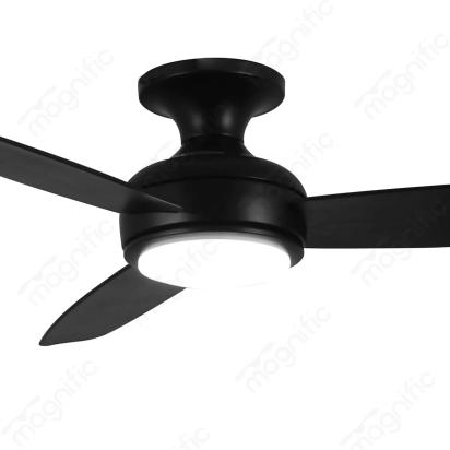 Magnific Maestro – 47″ Modern Hugger Fan with LED Light for Low Ceilings - Black by Magnific : Colours available: Black 2 2