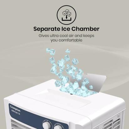 Crompton Aura Dac Air Cooler - 70-L by Crompton : Colours available: White 11 3