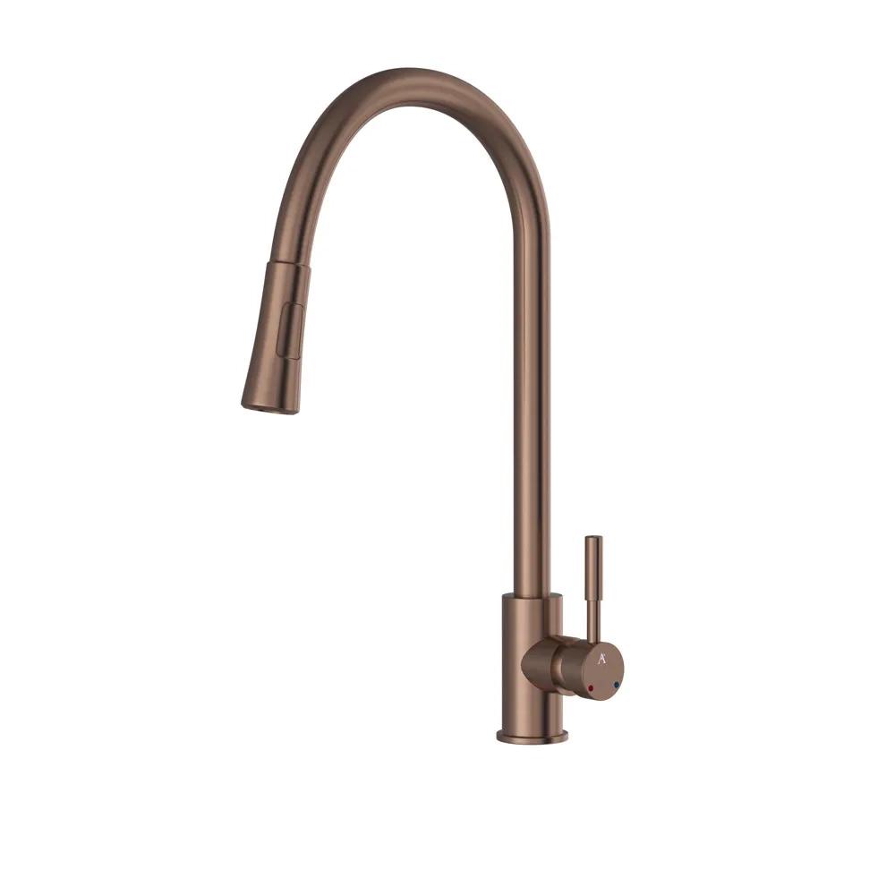Artize FLO2 Single Lever Pulldown Sink Mixer- Antique Copper - AKF-ACR-77175B