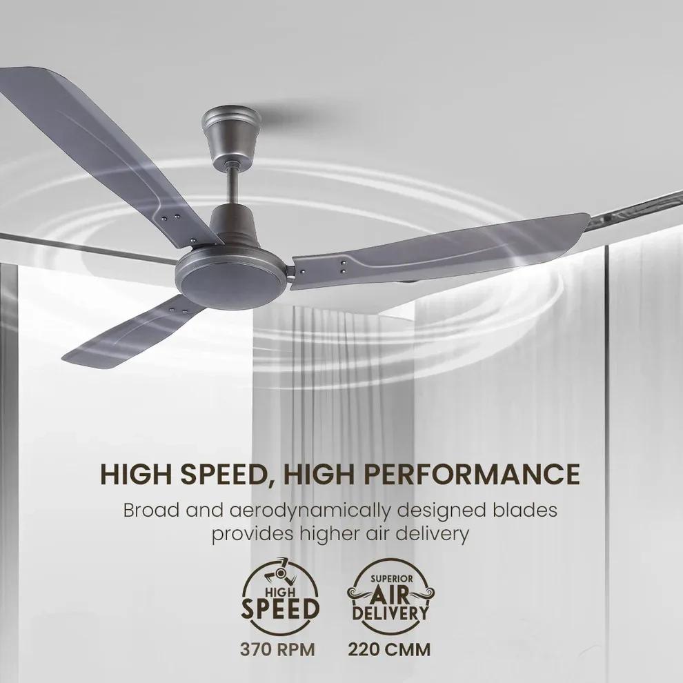 Crompton Luxian Infinia | Star Rated Ceiling Fan - 	Twilight Grey Matte 4