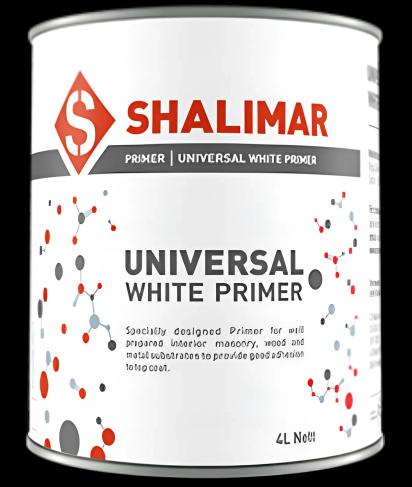 Shalimar Paints Universal White Primer by Shalimar Paints : Colours available: White
