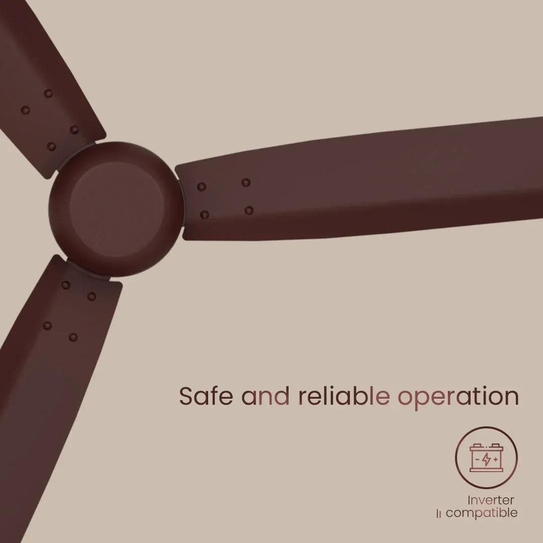 Crompton Energion Groove Regmote BLDC Ceiling Fan - Coffee Brown 2