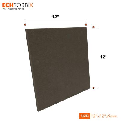 Echsorbix PET Acoustic Wall Panel - Dark Grey by MMT Acoustix for Walls : Colours available: DarkGray 2 2