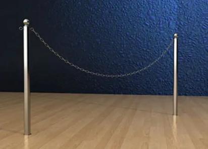 Q-Manager Chain Post - Floor Socket 3
