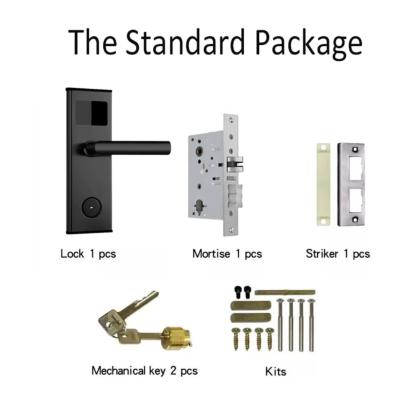 jenix Hotel Lock digital smart RFID card BLE hotel room door lock TTLock mobile app hotel managment system compatible lock JX HT 777 -Black Color by Jenix for Gym, Spa : Colours available: Black 2 2