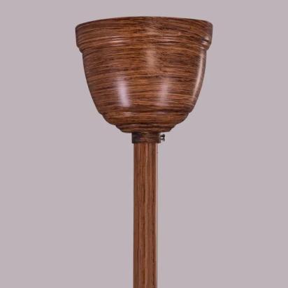 TheWhiteTeak Monday Miracle (168 cm Span, Teak Finish Metal Body, Teak Finish ABS Blades) 3 Color LED With Remote Control Ceiling Fan by White Teak : Colours available: Brown 8 8