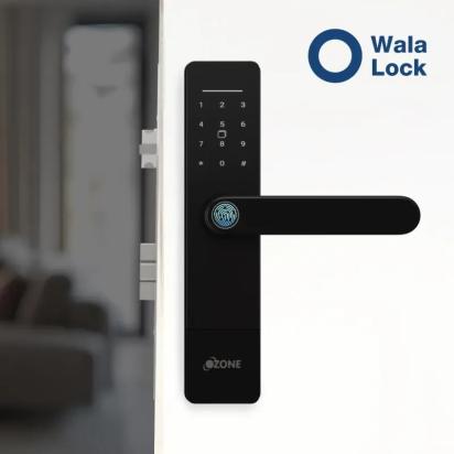 Ozone Smart Wi-Fi Lock for Wooden & Metal Doors, 4-Way Access, OzoLife App, Fingerprint, Password, RFID Card, 30-50 mm Door Thickness, Free Installation, 2 Years Warranty (Black) by Ozone : Colours available: Black 7 1