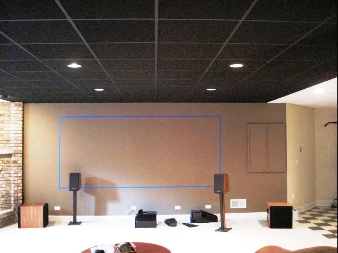 Acoustic Grid Ceiling Tiles - Nankarrow Black Out TM 2Ft x 2Ft Cinema 3