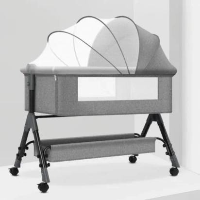 Star And Daisy 3 In 1 Cradle For Baby With Nursing Changing Tray by StarAndDaisy : Colours available: Grey