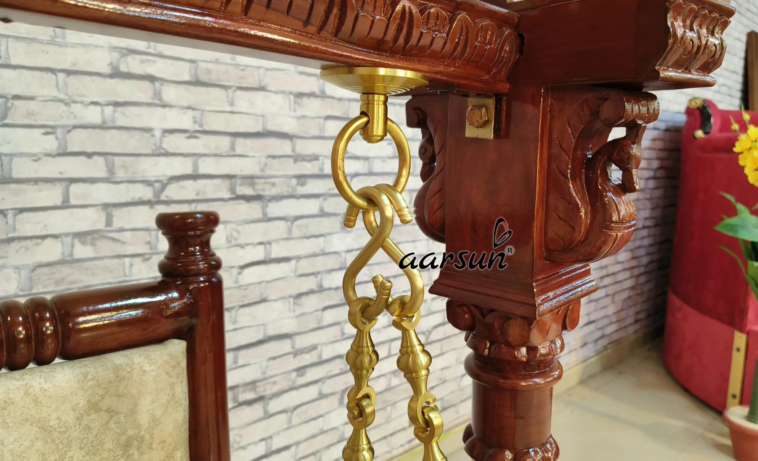 Aarsun 2-in-1 Swing, Wooden Cradle for Janmashtami with video 4