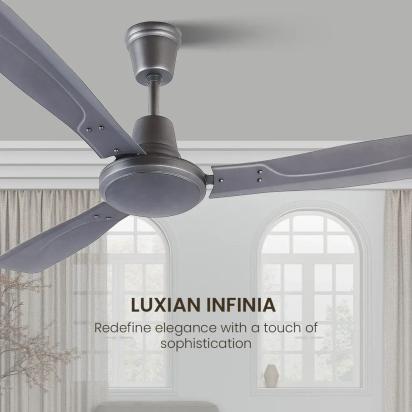 Crompton Luxian Infinia | Star Rated Ceiling Fan - 	Twilight Grey Matte by Crompton : Colours available: Grey 10 2