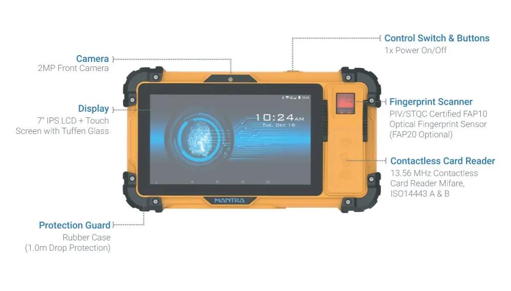 MOXA7 Portable Rugged Biometric Terminal 4