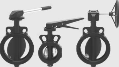 Lubi Butterfly Valve by Lubi Valves : Colours available: Black