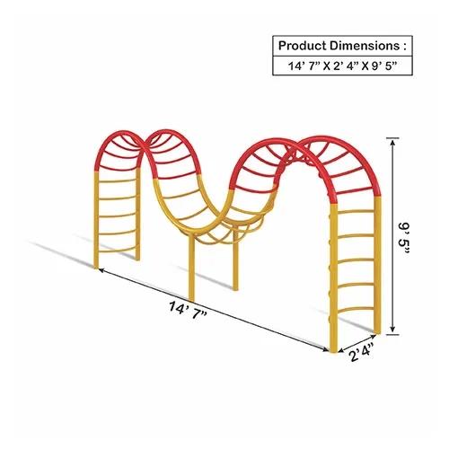 Ok play Playground Equipment Zig-Zag Climber 2