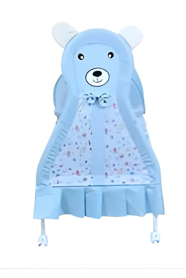 1st Step Cradle With Swing, Mosquito Net And Storage Basket-Blue 2