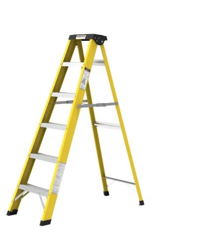 Youngman Y-Access FRP Fiberglass Single Sided Self Supporting Ladder 8310 by Y Equipment Services : Colours available: Yellow