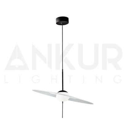 Ankur Solara LED Hanging Light Mid Century Modern Pendant Light by Ankur : Colours available: White 3 6