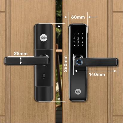 YDME50NxT Smart Door Lock by Yale : Colours available: Black 4 4