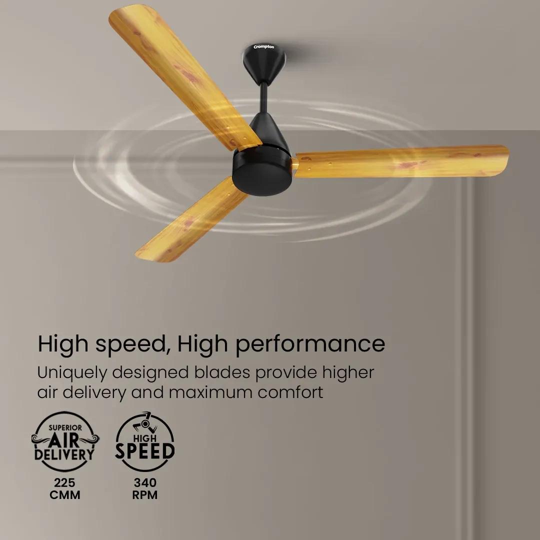 Crompton Energion Cookie BLDC Ceiling Fan - Light Pine Wood 4