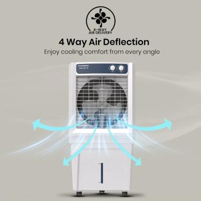 Crompton Aura Dac Air Cooler - 110-L by Crompton : Colours available: White, RoyalBlue 9 5