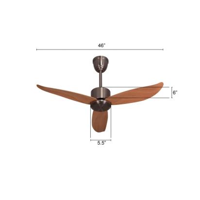The WhiteTeak Turin (117 cm Span, Chrome Finish Metal Body, Maple Finish ABS Blades) Ceiling Fan by White Teak : Colours available: Tan 8 9