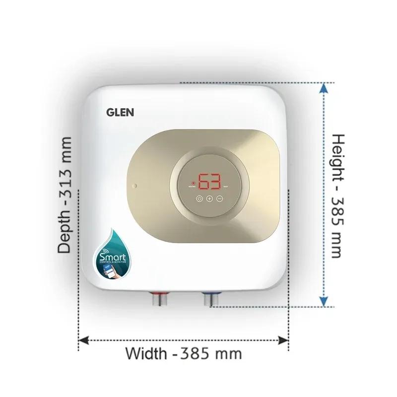 Glen Smart Water Heater 15 Litre WiFi Enabled, Digital Control, Android App from Anywhere 2000W (7055) 1