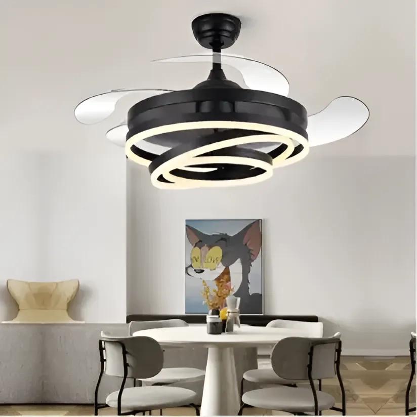 Glimmora Lustro Chandelier Ceiling Fan With Remote Control