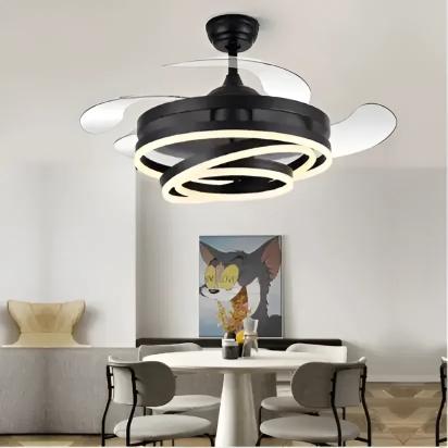 Glimmora Lustro Chandelier Ceiling Fan With Remote Control by Glimmora