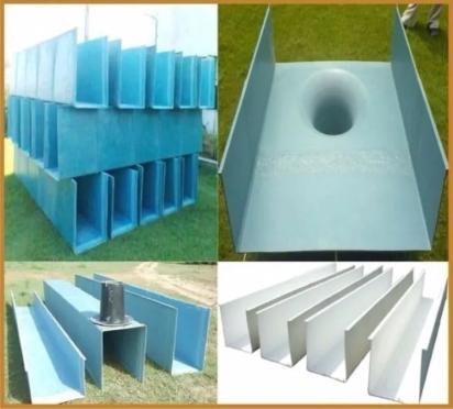 Shiv FRP Gutter by Shiv : Colours available: DeepSkyBlue