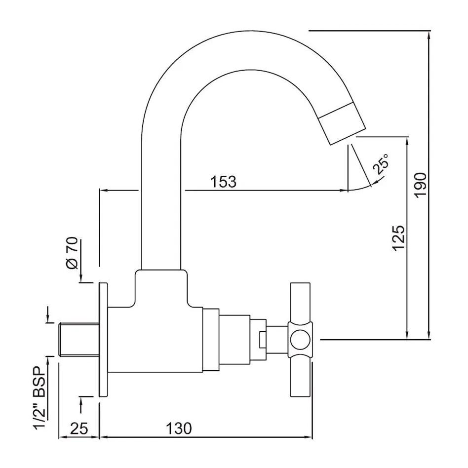 Jaquar Sink Cock - SOL-CHR-6347 1