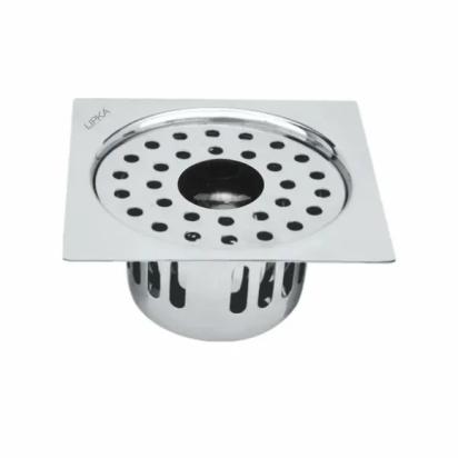 Lipka Square Flat Cut Floor Drain (6 x 6 Inches) with Cockroach Trap