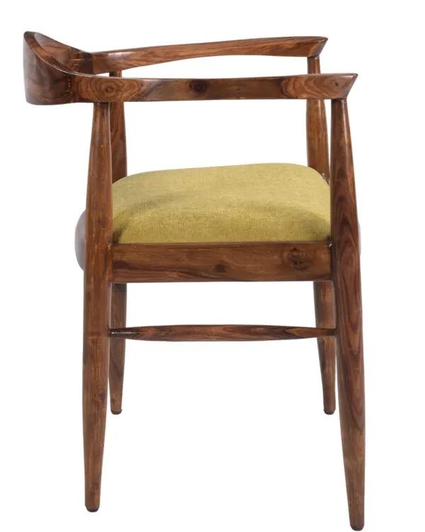 Natural Living Wooden Fab Round Back Dining Chair 2