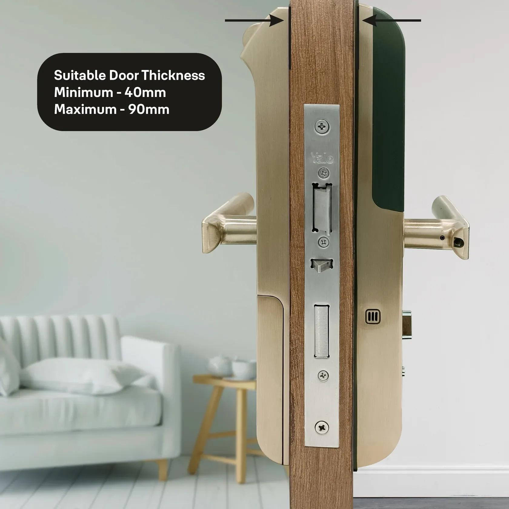 YDM 7116A Smart Lock - Champagne Gold 2