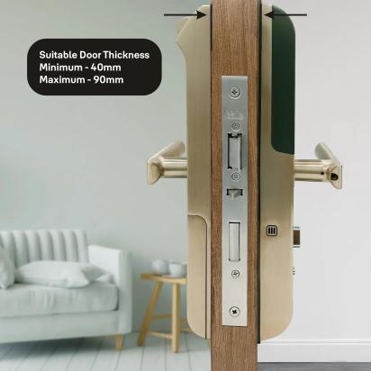 YDM 7116A Smart Lock - Champagne Gold by Yale 1 2