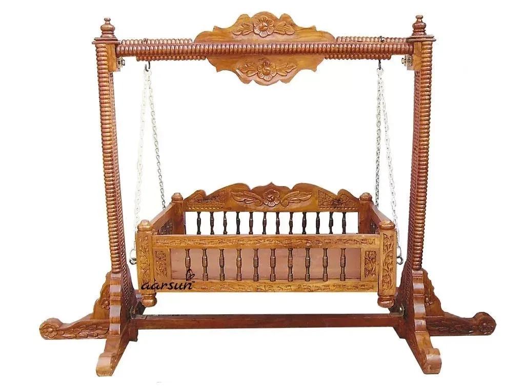 Aarsun Handmade Wooden Cradle Palna YT-10
