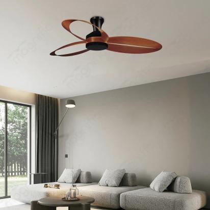 Magnific Maybach – 52” Modern Ceiling Design Fan with Powerful Airflow - Wooden by Magnific : Colours available: Brown