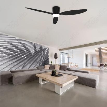 Magnific Sleekair Plus – 42/48″ Elegant Modern Ceiling Fan with Light - 3 Matte Black Blade by Magnific : Colours available: Black