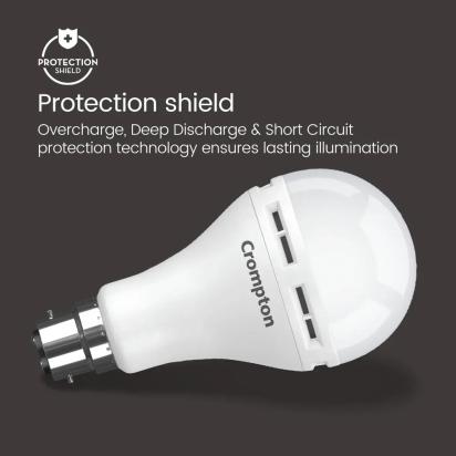 Crompton 9W B22 Backup LED Bulb by Crompton : Colours available: White 4 3