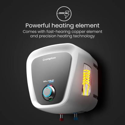Crompton Solarium Care, 2000W Storage Water Heater - 10-L by Crompton : Colours available: White 5 4