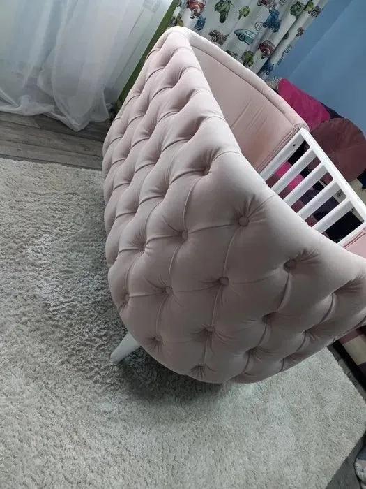 Wooden Twist Wooden Handmade Baby Cot Sleepy Curves Cradle (Beige) 2