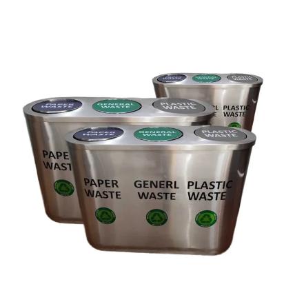 Shakti Stainless Steel Trio Bin by Steel Shakti : Colours available: Silver 1 1