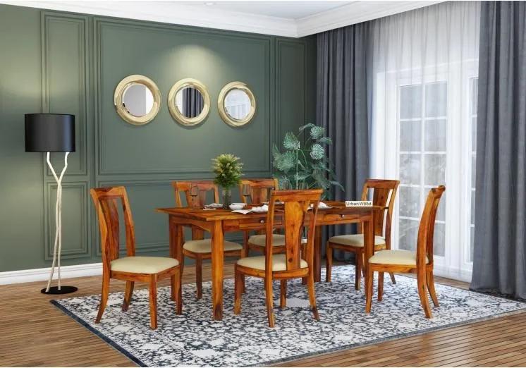 Urbanwood Mystic Dining Table Sets ( Honey Finish )