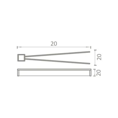 Perk Solid Double Sweivel Towel Bar 375MM 3