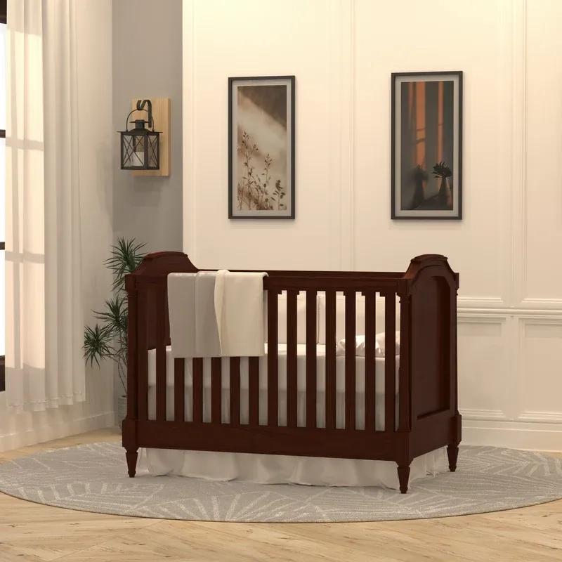 Woodshala Antique Richard Brown Finished Wooden Handmade Cradle
