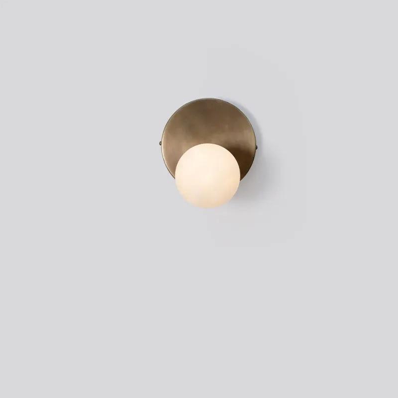 The Living Influence Stem Wall Sconce Glass Globe 4
