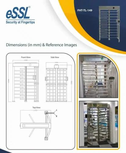 Ampletrails Full Height Turnstile Access Control System by Ampletrails : Colours available: Grey 2 7